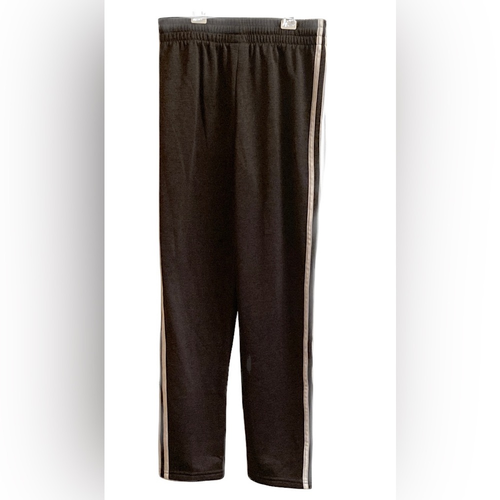 Adidas black athletic pants, M